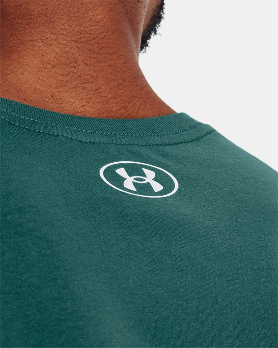 Herren UA Boxed Sportstyle Kurzarm-T-Shirt, Green, pdpMainDesktop image number 3